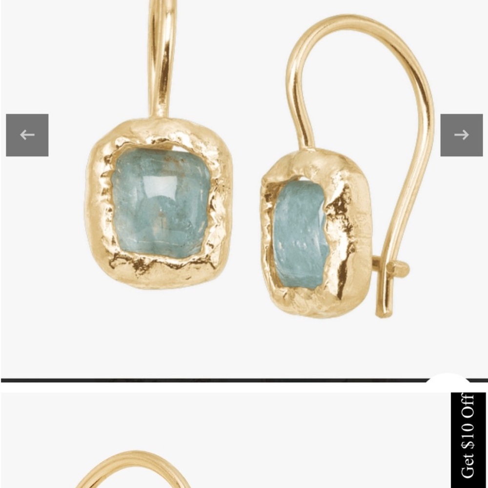 Silpada Gold and Blue Earrings